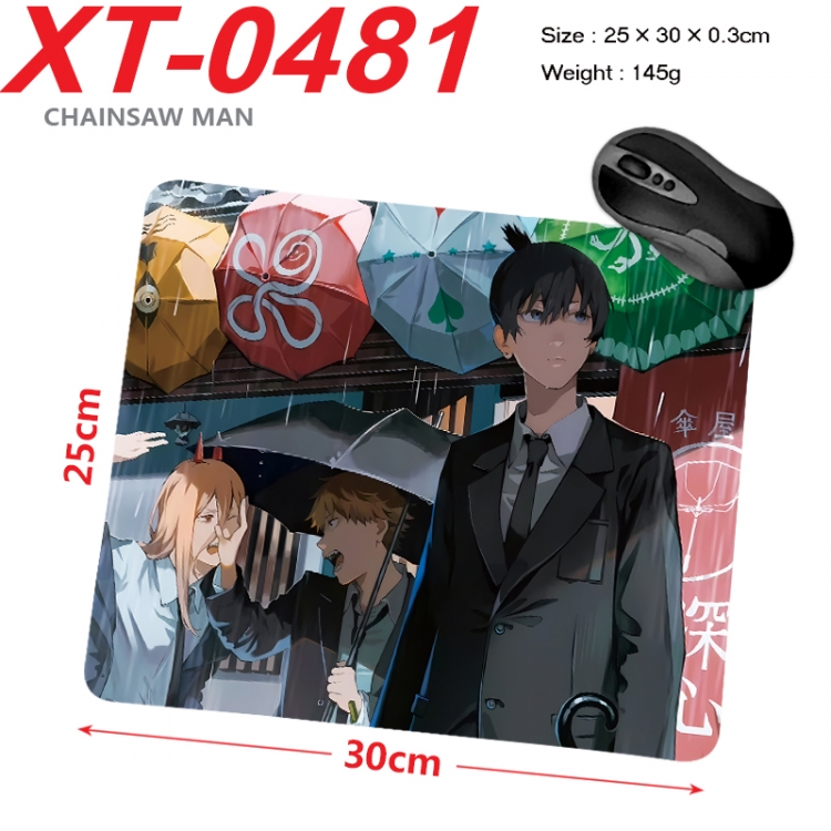 Chainsaw man Anime peripheral new lock edge mouse pad 25X30cm XT-0481