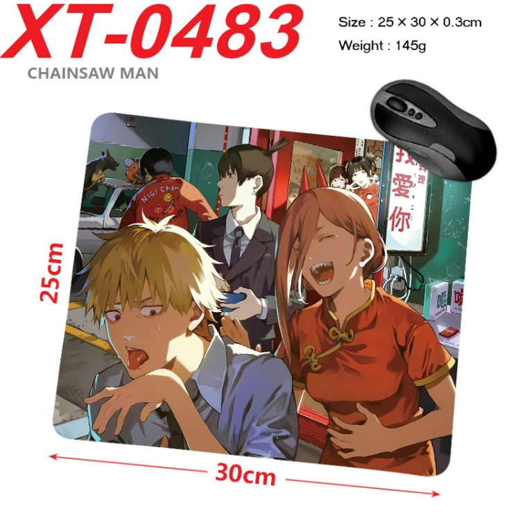 Chainsaw man Anime peripheral new lock edge mouse pad 25X30cm  XT-0483