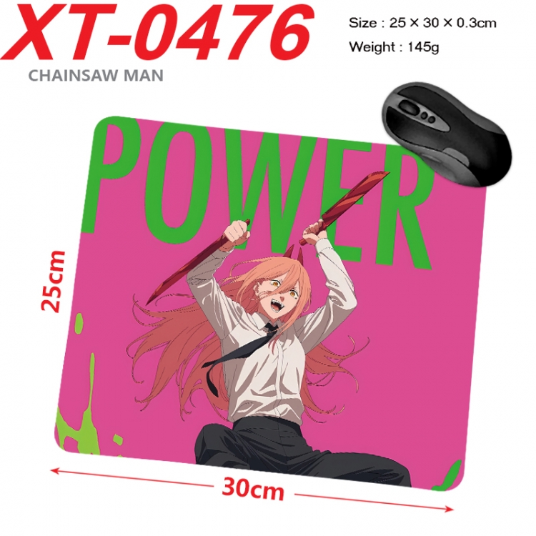 Chainsaw man Anime peripheral new lock edge mouse pad 25X30cm XT-0476