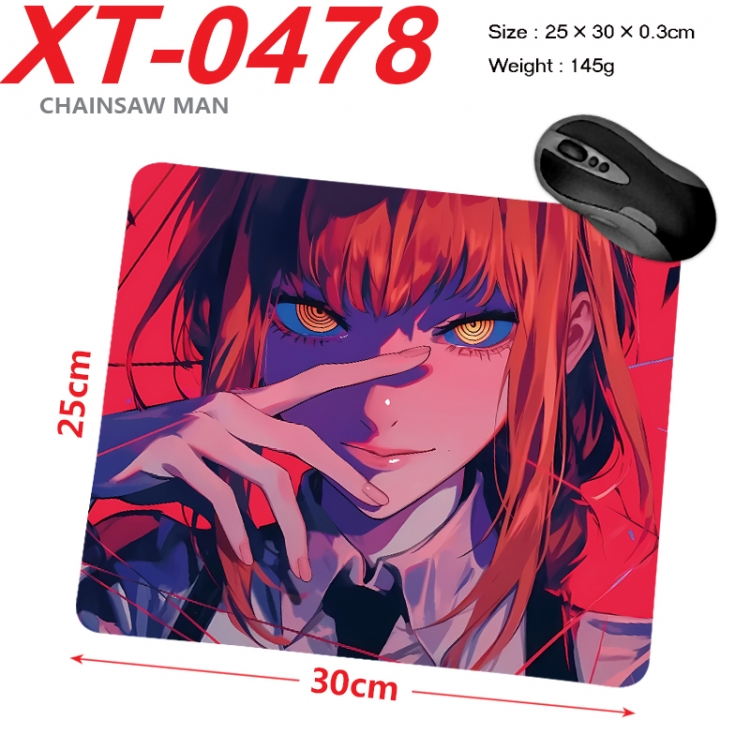 Chainsaw man Anime peripheral new lock edge mouse pad 25X30cm XT-0478