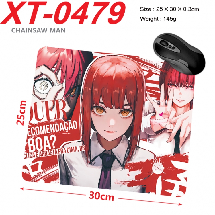 Chainsaw man Anime peripheral new lock edge mouse pad 25X30cm XT-0479