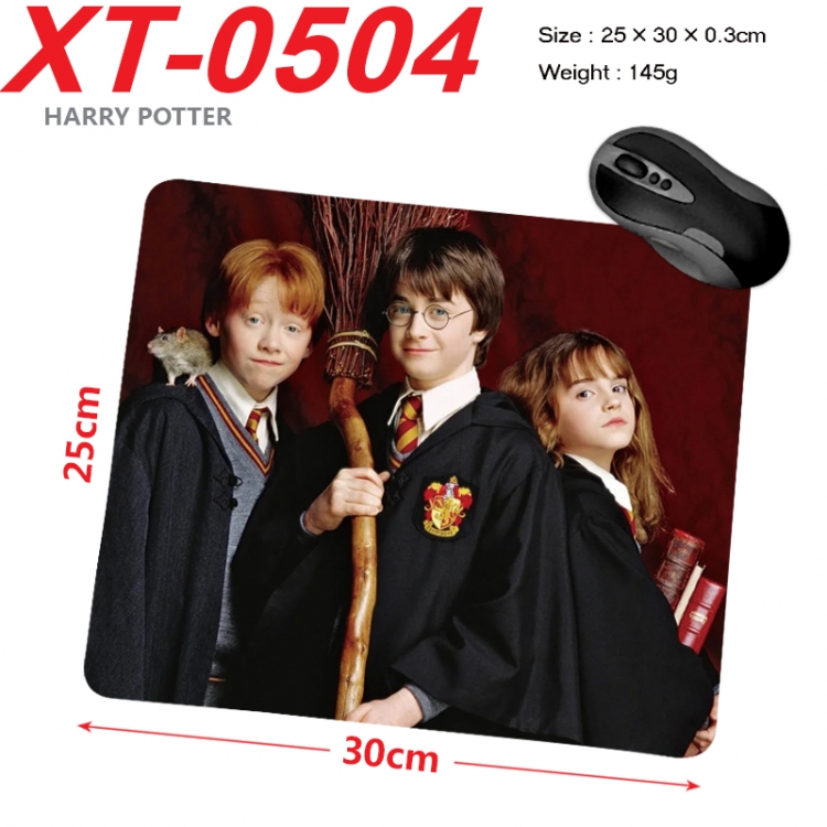 Harry Potter Anime peripheral new lock edge mouse pad 25X30cm  XT-0504