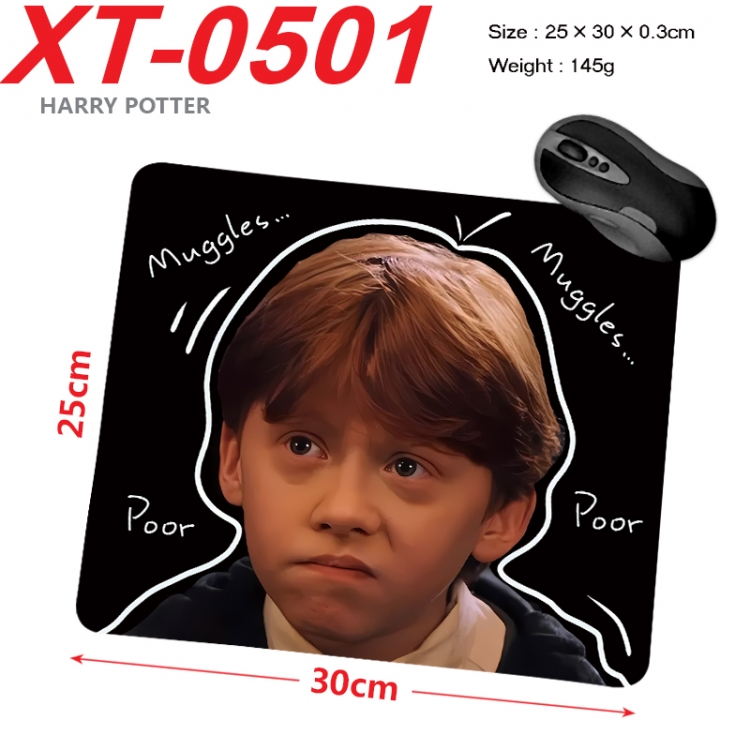 Harry Potter Anime peripheral new lock edge mouse pad 25X30cm XT-0501