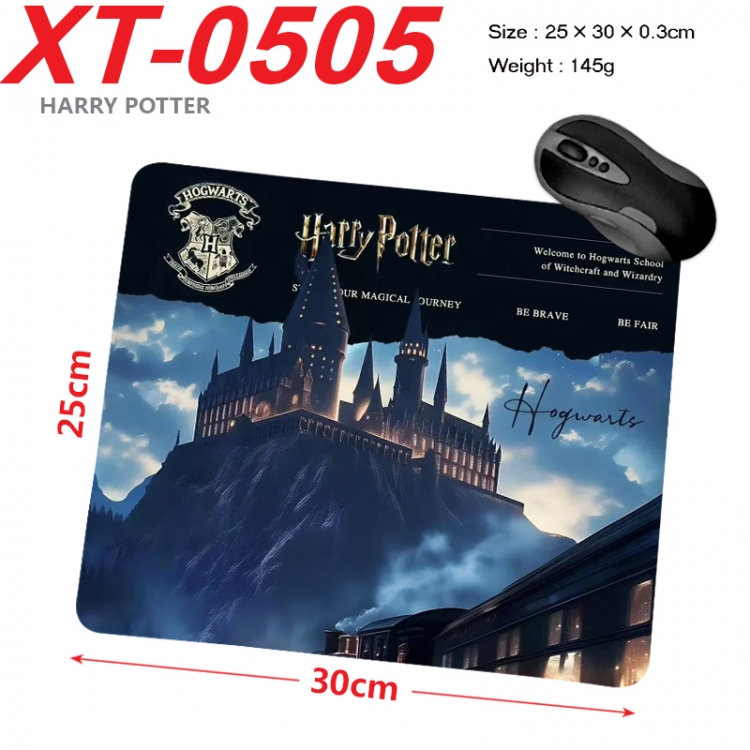 Harry Potter Anime peripheral new lock edge mouse pad 25X30cm  XT-0505