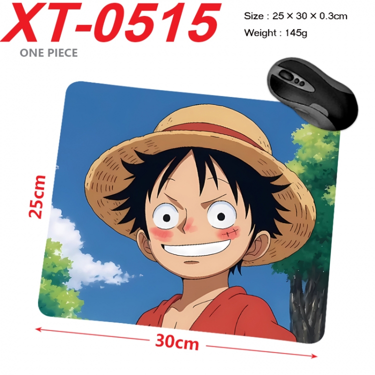 One Piece Anime peripheral new lock edge mouse pad 25X30cm