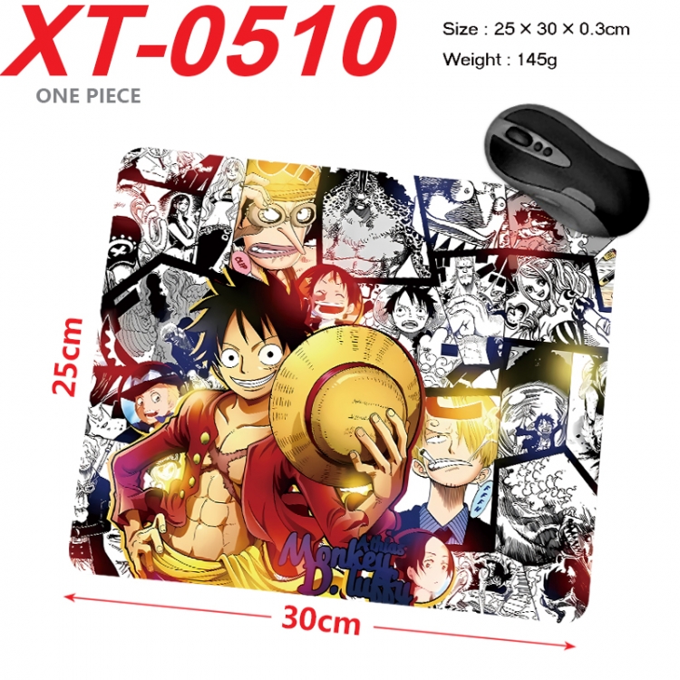 One Piece Anime peripheral new lock edge mouse pad 25X30cm