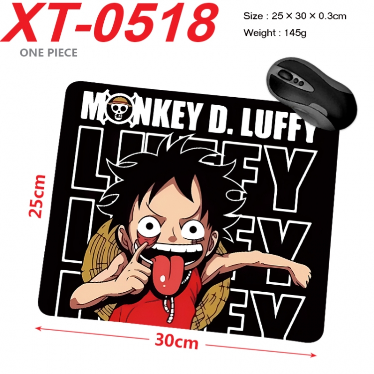 One Piece Anime peripheral new lock edge mouse pad 25X30cm