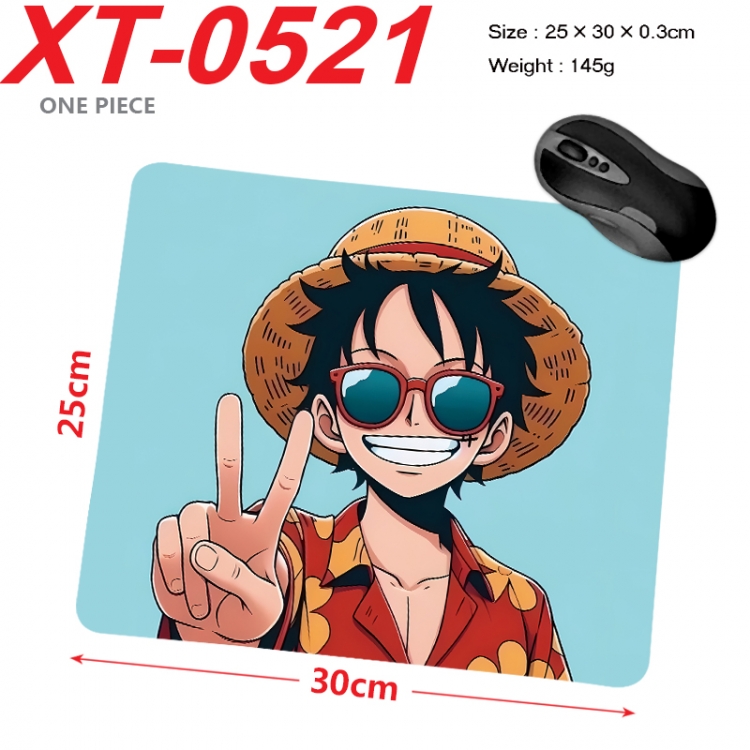 One Piece Anime peripheral new lock edge mouse pad 25X30cm