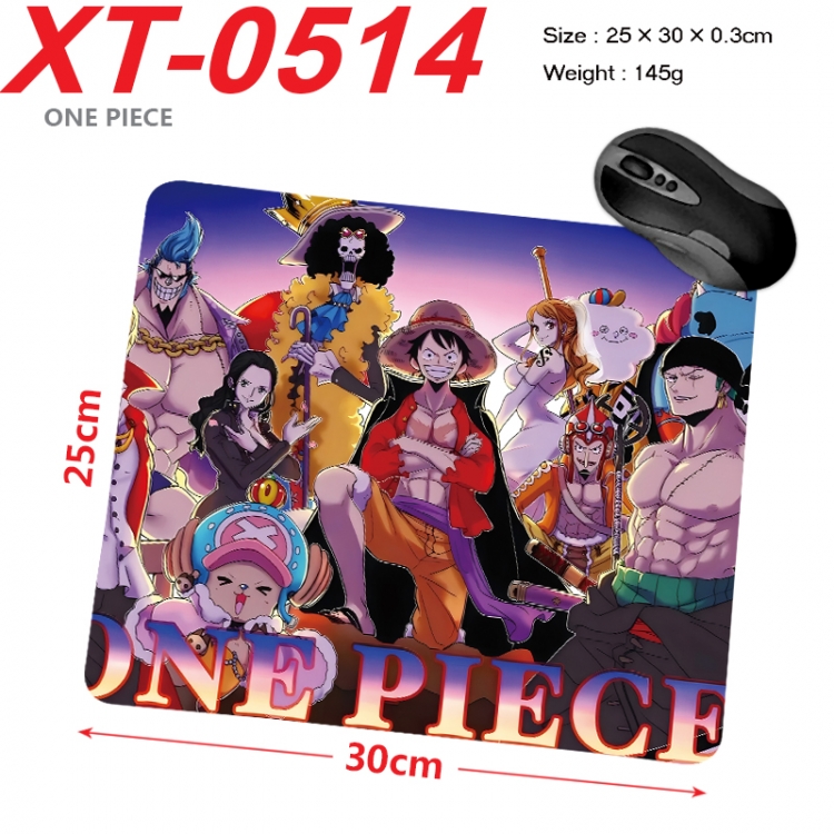 One Piece Anime peripheral new lock edge mouse pad 25X30cm