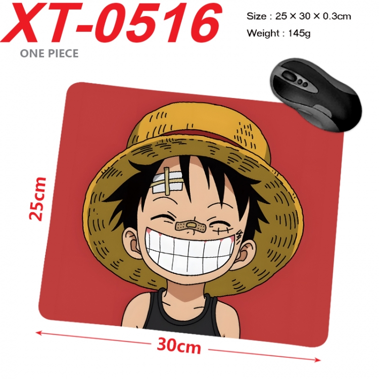 One Piece Anime peripheral new lock edge mouse pad 25X30cm