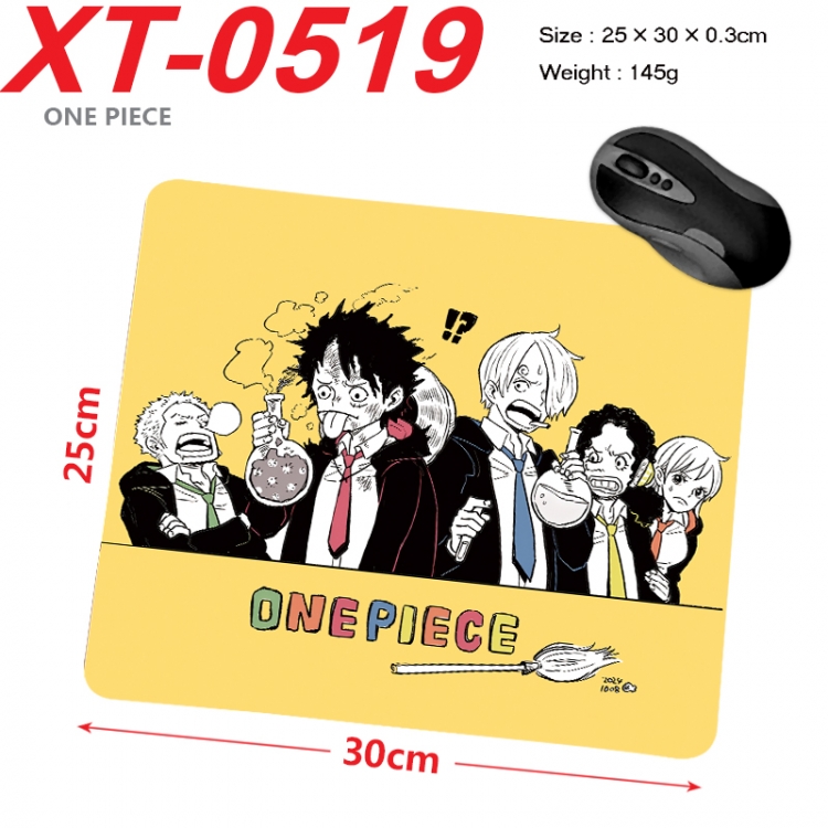 One Piece Anime peripheral new lock edge mouse pad 25X30cm