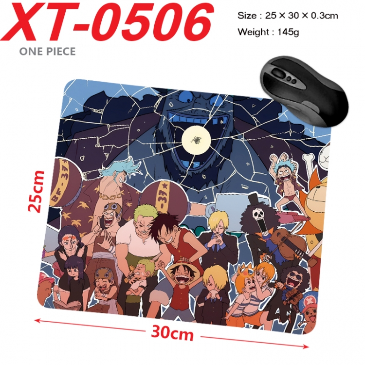 One Piece Anime peripheral new lock edge mouse pad 25X30cm