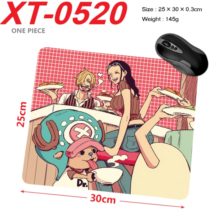 One Piece Anime peripheral new lock edge mouse pad 25X30cm