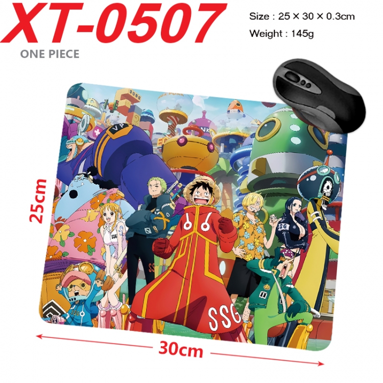 One Piece Anime peripheral new lock edge mouse pad 25X30cm