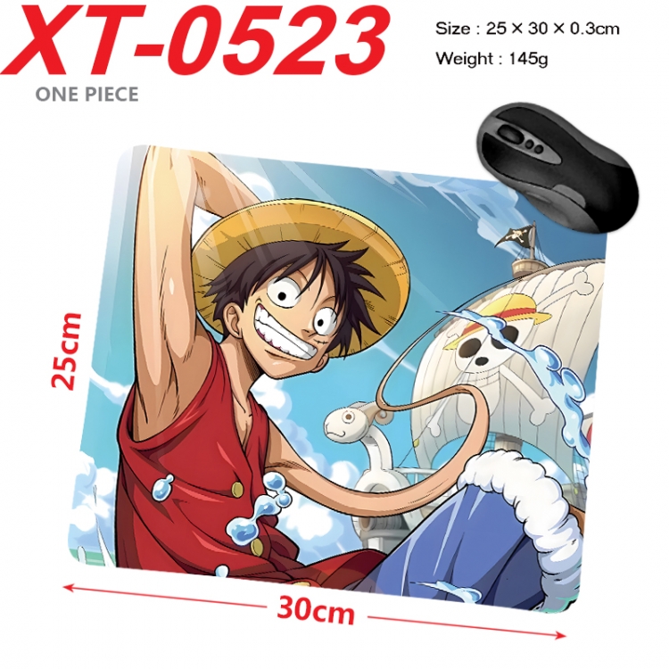 One Piece Anime peripheral new lock edge mouse pad 25X30cm