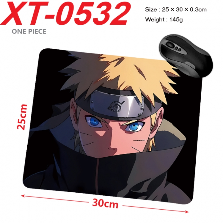 Naruto Anime peripheral new lock edge mouse pad 25X30cm XT-0532