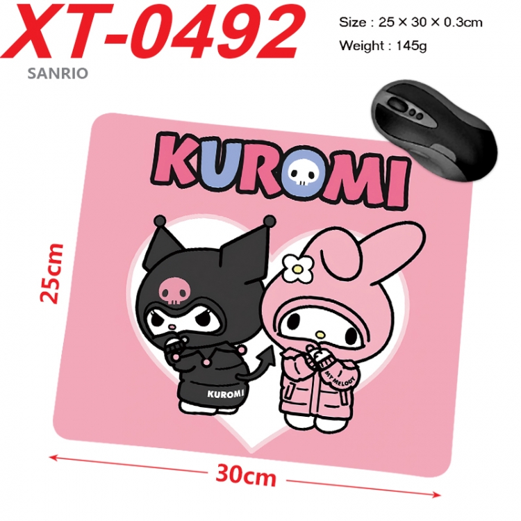 sanrio Anime peripheral new lock edge mouse pad 25X30cm XT-0492