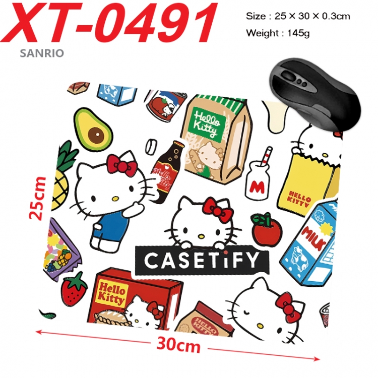 sanrio Anime peripheral new lock edge mouse pad 25X30cm XT-0491