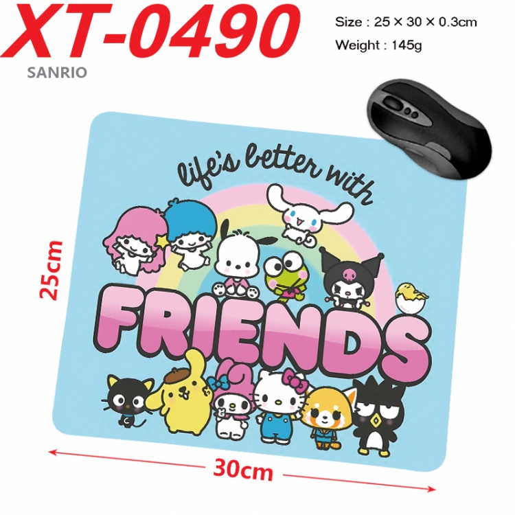 sanrio Anime peripheral new lock edge mouse pad 25X30cm  XT-0490