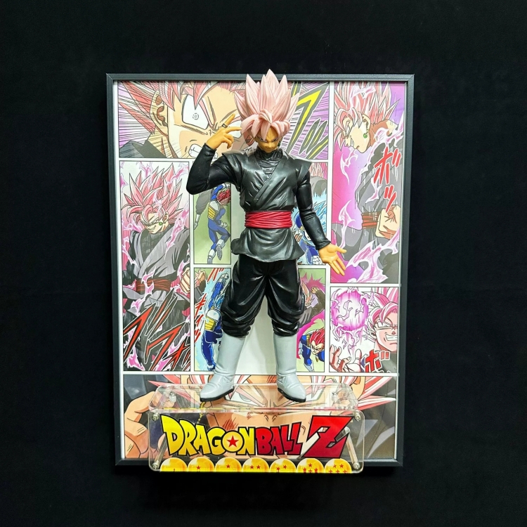 DRAGON BALL Anime 3D Model Trendy Play Gift Ornament Handmade Combination Painting 31x41cm