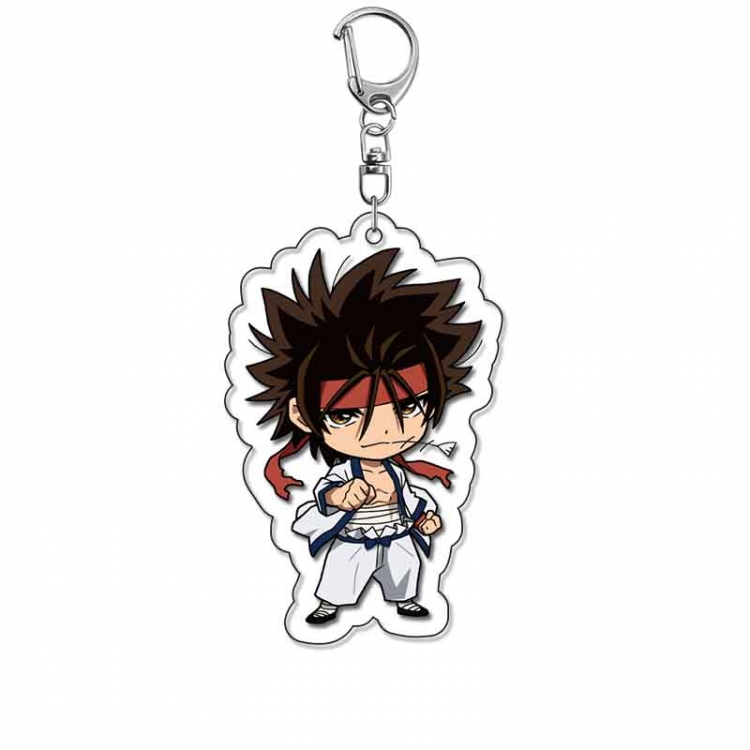 RUROUNI KENSHIN Anime Acrylic Keychain Charm price for 5 pcs 18089