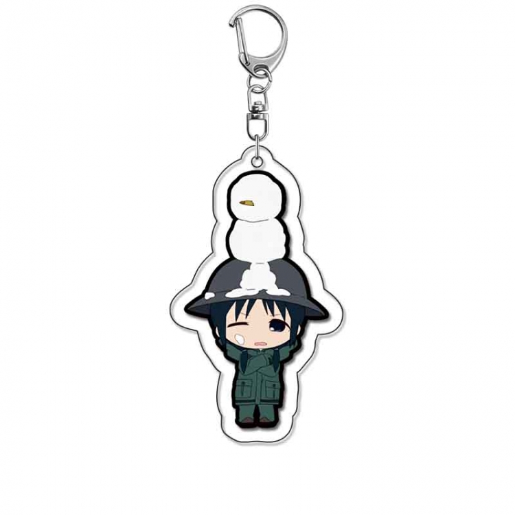 Shoujo Shuumatsu Ryokou Anime Acrylic Keychain Charm price for 5 pcs 18098