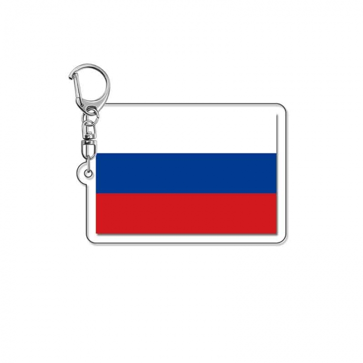 russian flag Anime Acrylic Keychain Charm price for 5 pcs