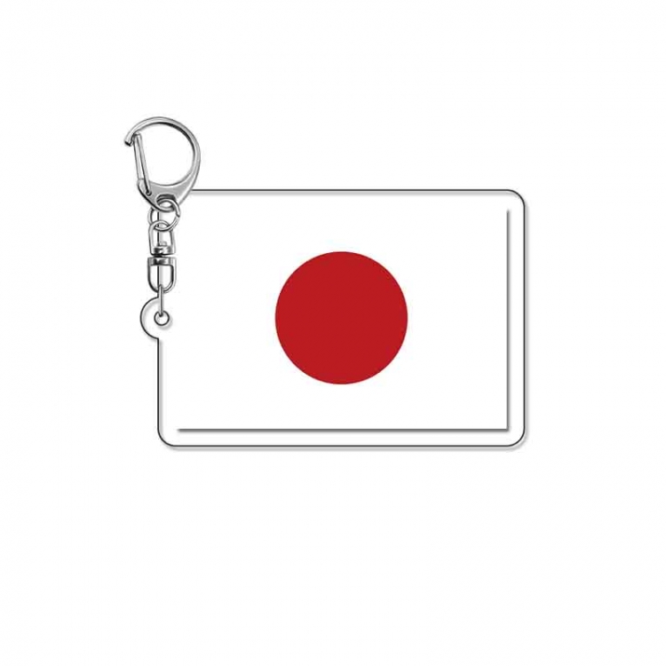 japanese flag Anime Acrylic Keychain Charm price for 5 pcs