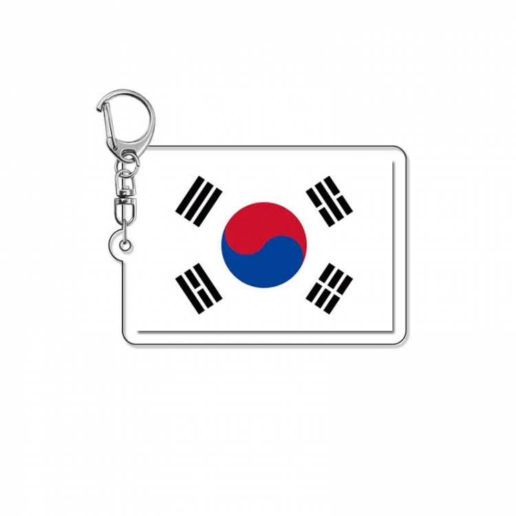 Korean Flag Anime Acrylic Keychain Charm price for 5 pcs