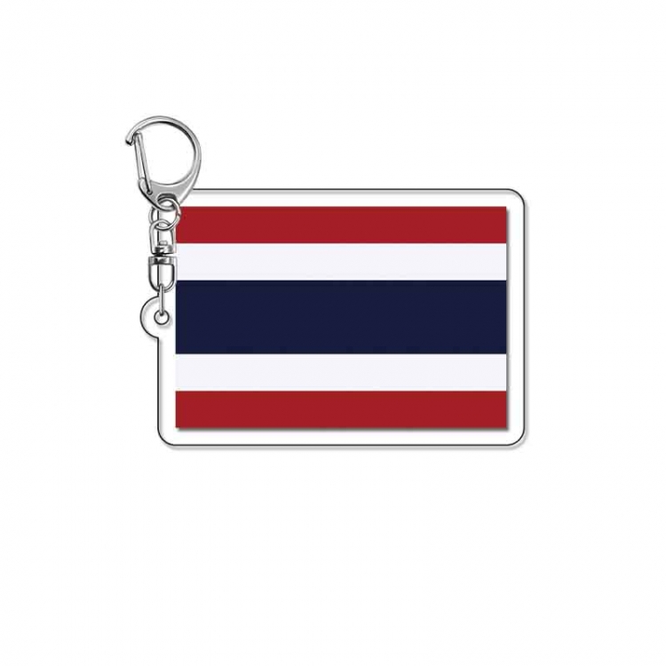 Thai flag of Thailand Anime Acrylic Keychain Charm price for 5 pcs