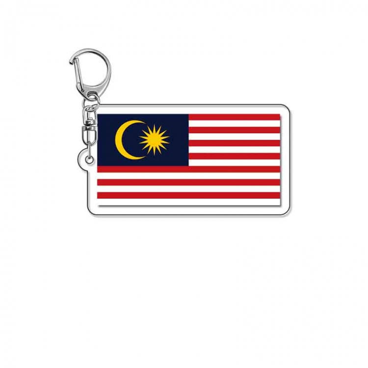 Malaysian Flag Anime Acrylic Keychain Charm price for 5 pcs