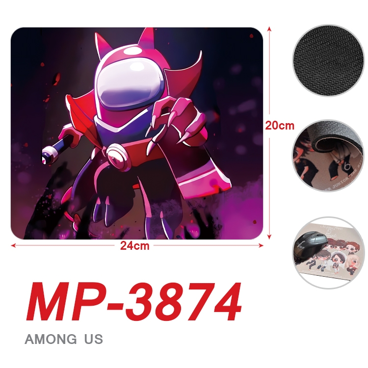 Among us Anime Full Color Printing Mouse Pad Unlocked 20X24cm price for 5 pcs  MP-3874