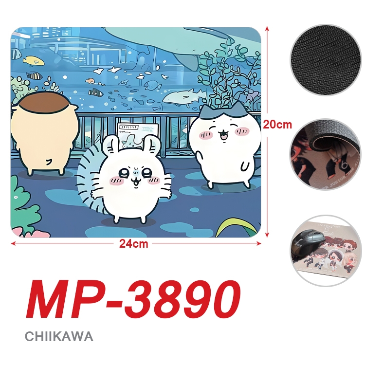 Chiikawa Anime Full Color Printing Mouse Pad Unlocked 20X24cm price for 5 pcs MP-3890