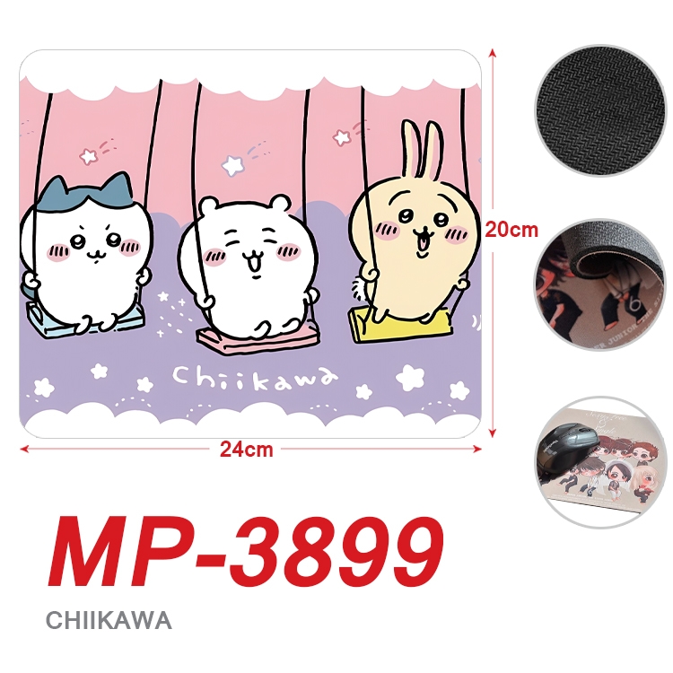 Chiikawa Anime Full Color Printing Mouse Pad Unlocked 20X24cm price for 5 pcs MP-3899