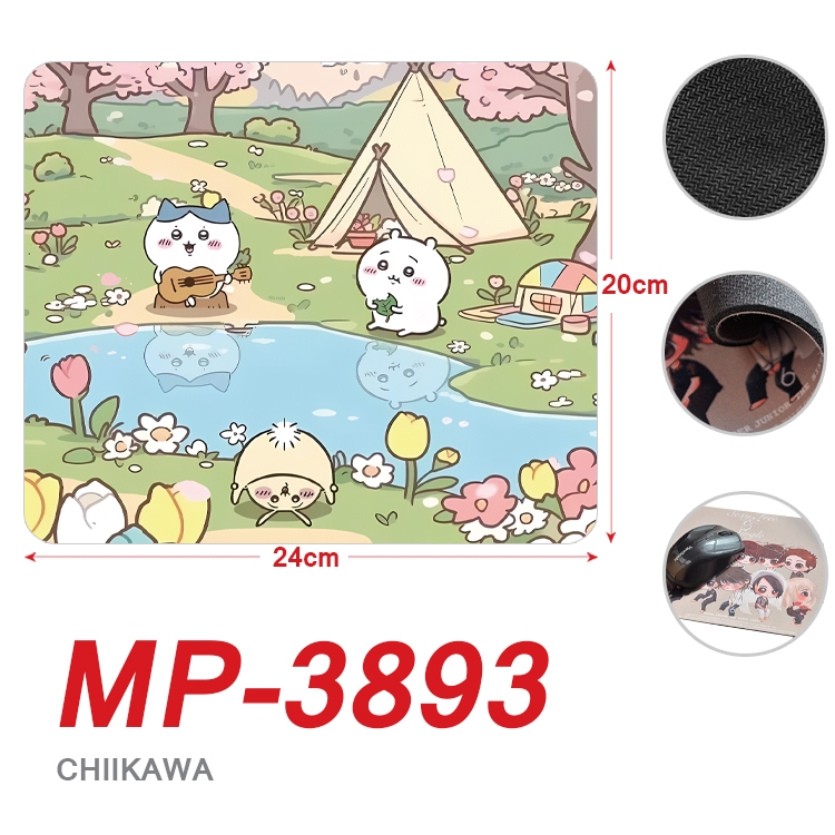 Chiikawa Anime Full Color Printing Mouse Pad Unlocked 20X24cm price for 5 pcs MP-3893