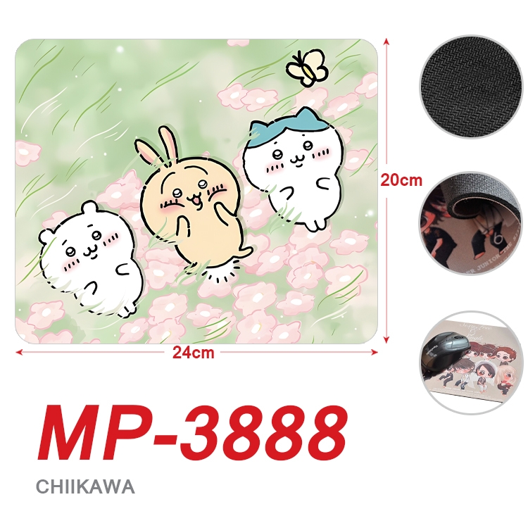 Chiikawa Anime Full Color Printing Mouse Pad Unlocked 20X24cm price for 5 pcs MP-3888