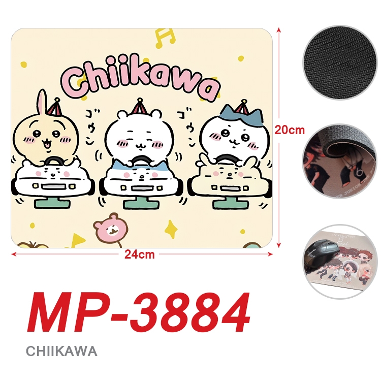 Chiikawa Anime Full Color Printing Mouse Pad Unlocked 20X24cm price for 5 pcs MP-3884