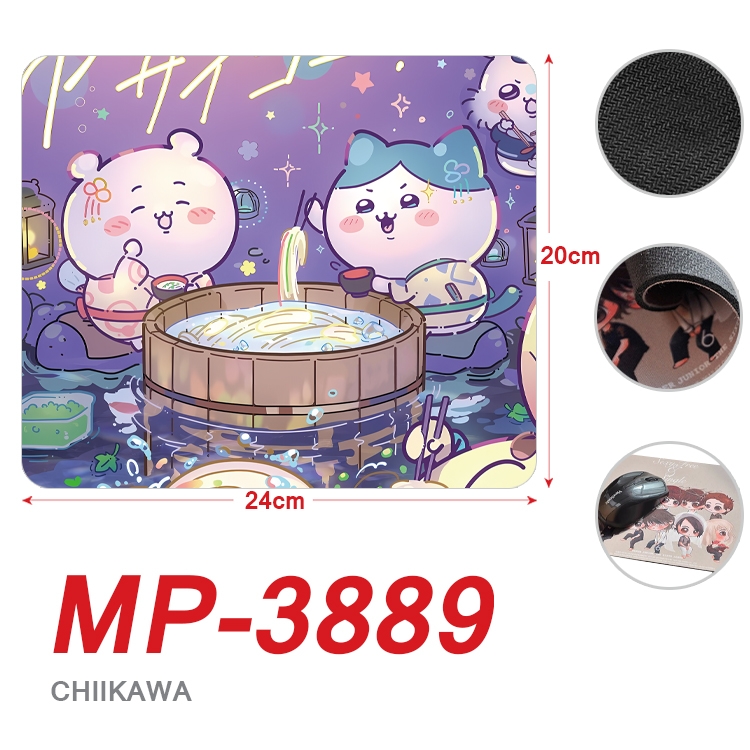 Chiikawa Anime Full Color Printing Mouse Pad Unlocked 20X24cm price for 5 pcs MP-3889