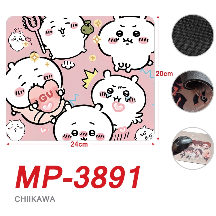 Chiikawa Anime Full Color Printing Mouse Pad Unlocked 20X24cm price for 5 pcs  MP-3891