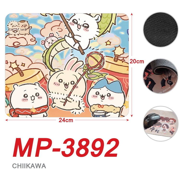 Chiikawa Anime Full Color Printing Mouse Pad Unlocked 20X24cm price for 5 pcs MP-3892