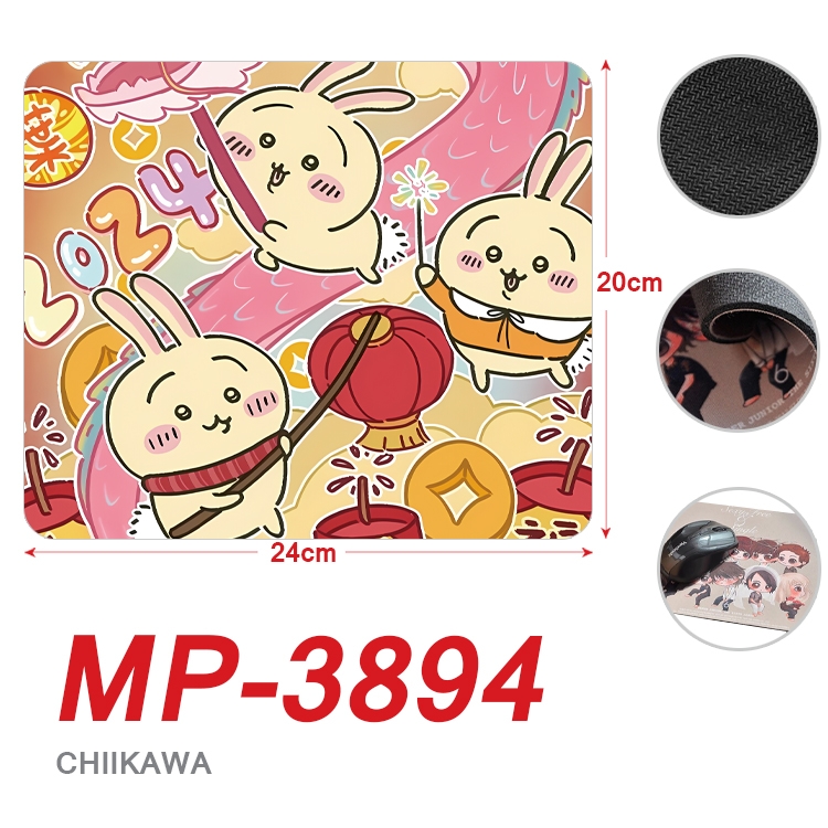 Chiikawa Anime Full Color Printing Mouse Pad Unlocked 20X24cm price for 5 pcs MP-3894