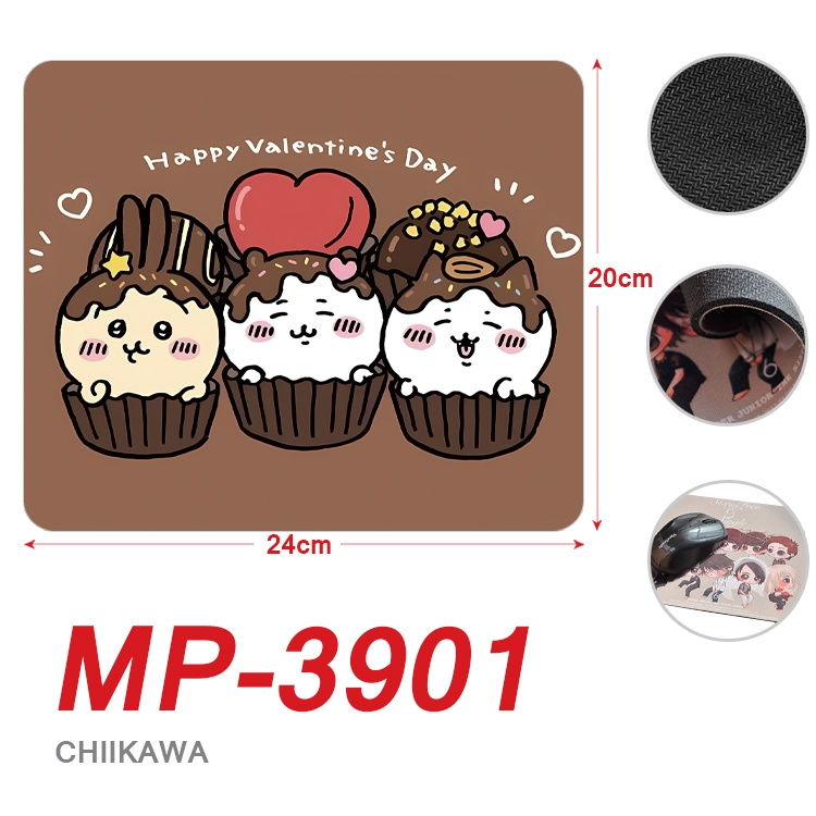 Chiikawa Anime Full Color Printing Mouse Pad Unlocked 20X24cm price for 5 pcs MP-3901