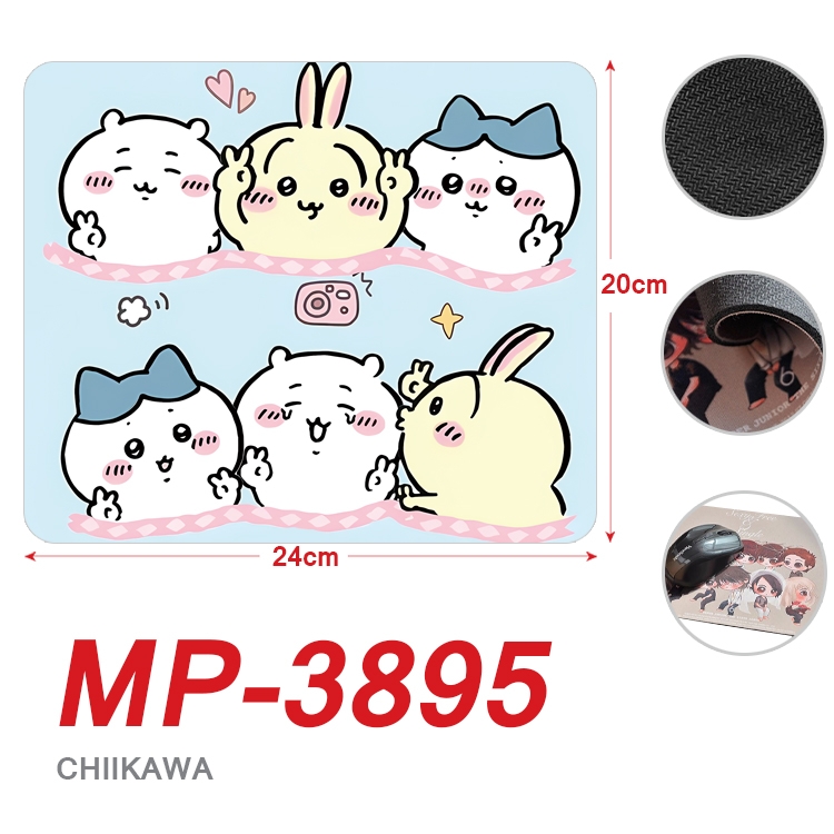 Chiikawa Anime Full Color Printing Mouse Pad Unlocked 20X24cm price for 5 pcs MP-3895