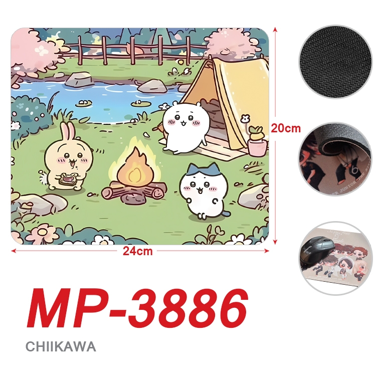 Chiikawa Anime Full Color Printing Mouse Pad Unlocked 20X24cm price for 5 pcs MP-3886