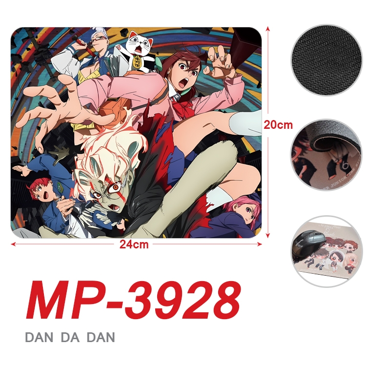 DANDADAN Anime Full Color Printing Mouse Pad Unlocked 20X24cm price for 5 pcs MP-3928