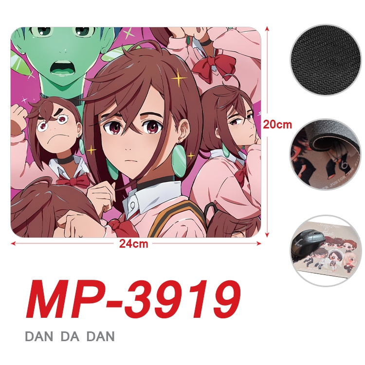 DANDADAN Anime Full Color Printing Mouse Pad Unlocked 20X24cm price for 5 pcs MP-3919