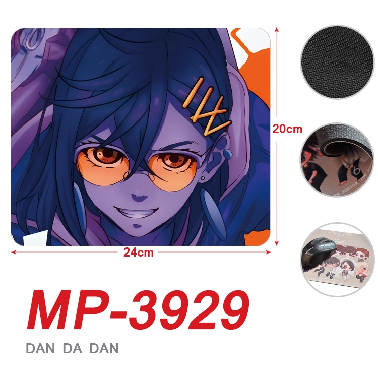 DANDADAN Anime Full Color Printing Mouse Pad Unlocked 20X24cm price for 5 pcs MP-3929