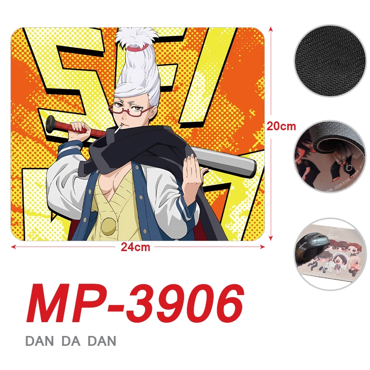 DANDADAN Anime Full Color Printing Mouse Pad Unlocked 20X24cm price for 5 pcs MP-3906