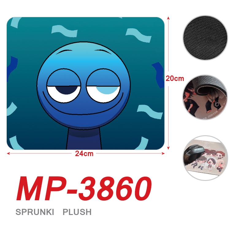 Sprunki Plush Anime Full Color Printing Mouse Pad Unlocked 20X24cm price for 5 pcs  MP-3860