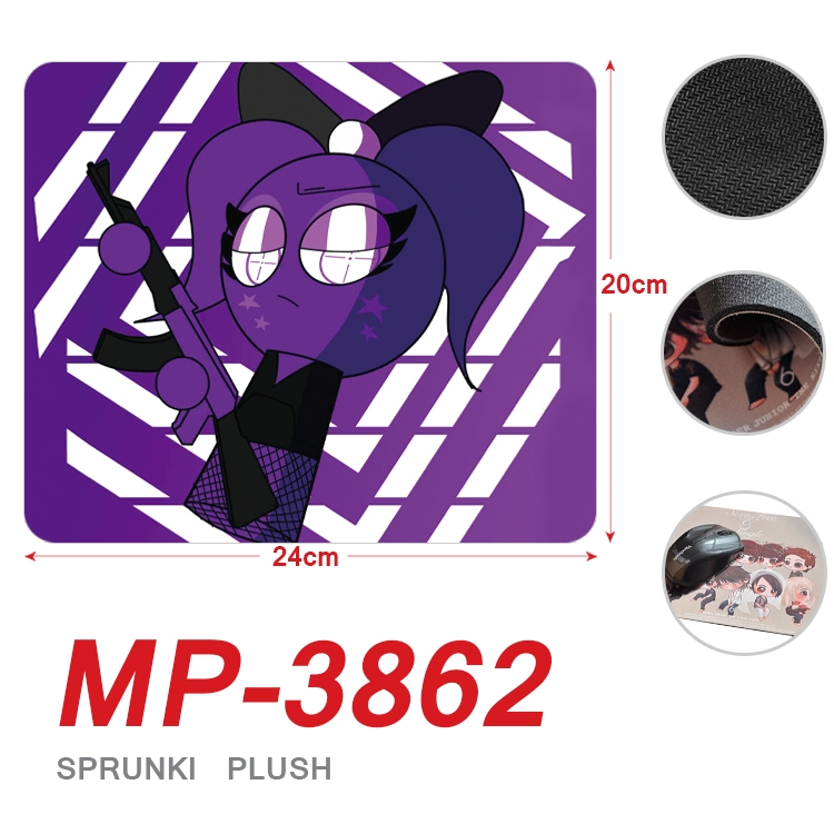 Sprunki Plush Anime Full Color Printing Mouse Pad Unlocked 20X24cm price for 5 pcs MP-3862